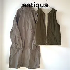 antiqua アンティカ 4wayモッズコート ライナー カーキ