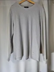 クルーネック スリムフィット 長袖Tシャツ