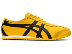 新品未使用 Onitsuka Tiger MEXICO 66 イエロー×ブラック 人気カラー 男女兼用 スニーカー 軽量 ローカット