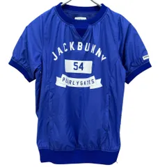 パーリーゲイツ　ジャックバニー　メンズゴルフウェア　スニード　S　ブルー　青　アウター　半袖　アパレル　PEARLY GATE　JACK BUNNY