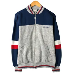 古着 80年代 アディダス adidas フルジップスウェットシャツ トレーナー メンズXL相当 ヴィンテージ/eaa604033