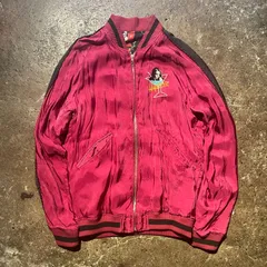 HYSTERIC GLAMOUR リバーシブル ヒスガール 刺繍 スカジャン ヒステリックグラマー 総柄 0251AB07 ジップアップ ブルゾン M