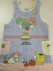カピバラさん　サンリオキャラクターズ　パープル　ハローキティ　マイメロディ他　かわいいエプロン　保育士　介護士　KPA4109