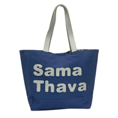 Samantha Thavasa(サマンサタバサ) トートバッグ - ブルー×白 Disneyコラボ