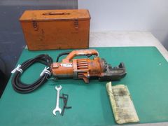 REX☆E-KU☆電線管☆ねじ切り機☆100V☆パイプマシン ジャンク品引取 