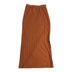 B067 SLOBE IENA スローブ イエナ ロング スカート フレア オレンジ レディース サイズ不明