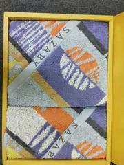 F01-20251227-15 【未使用・中身未確認】SAZABY（サザビー）タオルセット 2枚 箱付【商品内容】