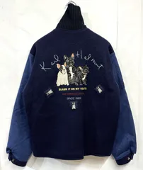 カールヘルム　スカジャン　ボアジャケット　リバーシブル　フラワー　ピストル　L カールヘルム スカジャン ボアジャケット リバーシブル フラワー