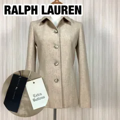 【未使用】【新品タグ付】RALPH LAUREN ラルフローレン レディース ジャケット サイズ7 アイボリー インパクト21【定価53,000円】着丈63.5cm 肩幅36.5cm 身幅(脇下)42cm 袖丈61cm【デットストック品】
