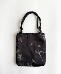 SS1997 PRADA FLOWER PARTY HAND ABG プラダ　1997年　archive アーカイブ　花柄　フラワー　パーティ　ハンドバッグ　トートバッグ　バッグ　90s
