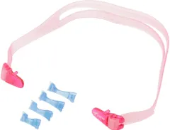 ビュー VIEW スイミング ジュニア専用度付きゴーグルパーツキット シリコーンストラップ キッズ 視力 スイミング 鼻ベルト プール 授業 学校 体育 屋外 スクール 水中めがね  VPS741J P ピンク