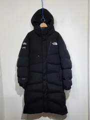 (L) THE NORTH FACE ザノースフェイス グースダウン ロング丈ダウンジャケット アウター ブラック ファー ダウンコート