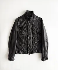 希少✨ニールバレット ダブルライダース レース編み レザー ブラック 希少✨ニールバレット ダブルライダース レース編み レザー ブラック