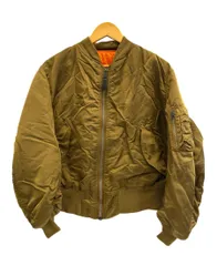 アルファ インダストリーズ ALPHA INDUSTRIES MA-1 flight jacket フライト ジャケット ボンバージャケット アメリカ製 USA製 MIL-J-82790J ジャケット カーキ Mサイズ 101MT-5548