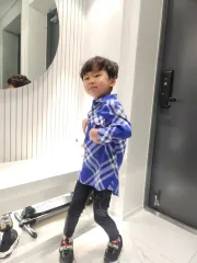 バーバリーキッズ 新作チェック長袖シャツ 8Y