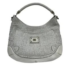 Anya Hindmarch(アニヤハインドマーチ) ハンドバッグ - 白 編み込み レザー