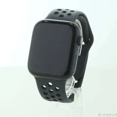 〔中古品〕 Apple Watch Series 7 Nike GPS 45mm ミッドナイトアルミニウムケース アンスラサイト／ブラックNIKEスポーツバンド【262】