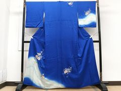 平和屋着物■訪問着　駒刺繍　絞り　文箱花文　暈し染め　銀彩　やまと誂製　正絹　逸品　CABB2551xi