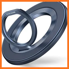 【新品】 【NEWチタンブルー】 Syncwire MagSafe リング - 両面マグネット スマホリング 超?磁力 360度回転 マグセーフ リング マグネット バンカーリング 薄型 角度調節可能 簡単着脱 iPhone 15 Pro/15 Pro M 0