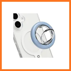 【新品】 iFace MagSynq Ring Holder スマホリング MagSafe対応 (ローテートタイプ/ペールブルー)【 マグセーフ マグネット式 リング 360度回転 角度調整可能 スリム スマホスタンド機能 落下防止 iphone アイフェ 1
