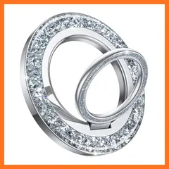 【新品】 【キラキラ・カチカチ回転音】 Lamicall magsafe対応 スマホリング : マグセーフ バンカーリング 携帯 リング ホルダー iphone リング 機械感360度回転 マグネット 磁石 磁気増強 メタルリング付き 落下防止 iPhone 