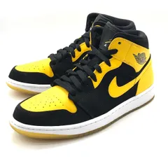 【倉吉店】 中古 NIKE | ナイキ スニーカー AIR JORDAN 1 MID 554724-035 イエロー 25.5cm 【126】