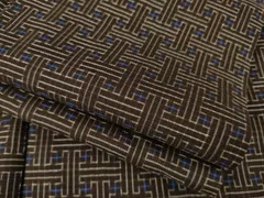 平和屋着物●本場大島紬　龍郷絣　秋名バラ　正絹　逸品　AABF0957ck