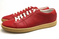 サンローラン／YVES SAINT LAURENT シューズ スニーカー 靴 ローカット メンズ 男性 男性用レザー 革 本革 レッド 赤  DM330269 WOLLY サンローラン／YVES SAINT LAURENT シューズ スニーカー 靴 ローカット