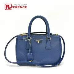 PRADA プラダ ハンドバッグ ガレリア BN2316 サフィアーノレザー ブルー
