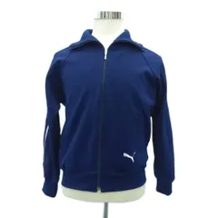 プーマ PUMA トラックジャケット ミドル丈 ロゴ刺繍 紺 ネイビー /HO23 ■GY58