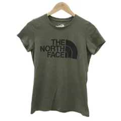 ザノースフェイス THE NORTH FACE アウトドアウェア Tシャツ カットソー S カーキ ロゴプリント ラウンドネック 半袖 /YS43 ■GY58