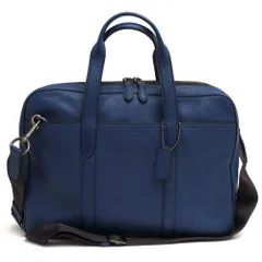 コーチ／COACH バッグ ブリーフケース ビジネスバッグ 鞄 ビジネス メンズ 男性 男性用レザー 革 本革 ブルー 青  72318 Metropolitan Soft Brief In Refined Pebble Leather メトロポリタン ソフト