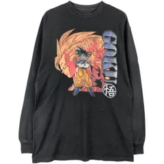 古着 DRAGONBALL Z ドラゴンボールZ 孫悟空 キャラクタープリントロングTシャツ ロンT メンズM相当/eaa598386