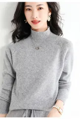 ニットセーター レディース 秋冬 防寒 厚手 ハイネック タートルネック プルオーバー 長袖 無地 ゆったり 着回し 上品 通勤 通学 大人 学生 トップス