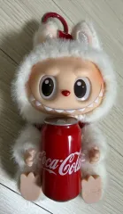 POP MART (ポップマート) コカコーラ Labubu(ラブブ）キーホルダー ぬいぐるみ