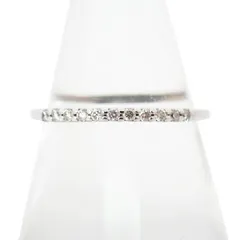 Canal4℃ K10WG ダイヤモンド リング /9号/j70-8