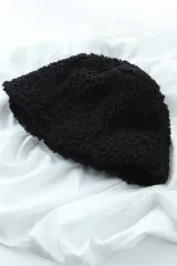 (F) TREEMINGBIRD 帽子 プーさん バケットハット 起毛 ブークレ 防寒-26E1