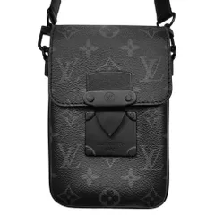 LOUIS VUITTON ルイ・ヴィトン モノグラム エクリプス Sロック ヴェルティカル･ウェアラブル ウォレット M82252 F ブラック