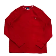 POLO RALPH LAUREN ポロ ラルフローレン サーマル ロンT 赤 Mサイズ