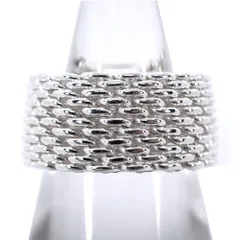 ティファニー 925 ハート サマセットメッシュ リング /11号/j6-3