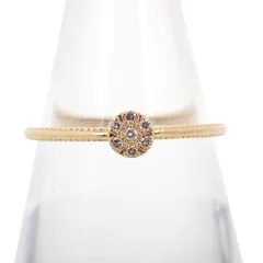 アガット K10 ダイヤモンド リング /13号/j36-7