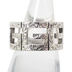 GUCCI/SV925/アラベスク/ワイド/リング/12.5号/j56-4