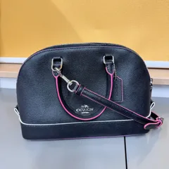 コーチ COACH ミニ シエラ サッチェル 2way ハンドバッグ ショルダー レザー ロゴ ピンク　　管理番号SC019
