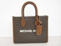 【送料無料】★MICHAEL  KORS★マイケルコース MKシグネチャー トートバッグ ショルダーバッグ 2WAY ブルー ブラウン［759-331-2000_1235］