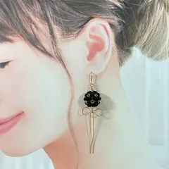 オープン記念sale　送料無料　ピアス　ハンドメイド　パール　大人可愛い　ミッドナイト　　結婚式　デート　入学式　卒業式　同窓会オープン記念sale　送料無料　ピアス　ハンドメイド　パール　大人可愛い　黒　結婚式　デート　入学式　卒業式　同窓会　カジュアル