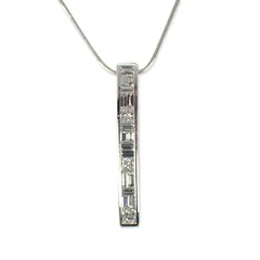 Pt900/850 ダイヤモンド  ペンダント/ネックレス//j83-1