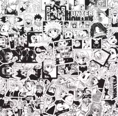 HUNTER×HUNTER 黒白ステッカー 68個