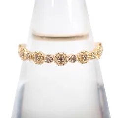 アガット K10 ダイヤモンド/0.09ct リング /11号/j92-6