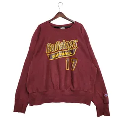 【中古品】Champion チャンピオン REVERSE WEAVE SWEATSHIRT BULLDOGS SOFTBALL 17 リバースウィーブ スウェットシャツ メキシコ製 トレーナー 長袖 トップス 【146-251227-as-13-izu】