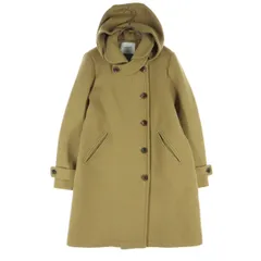 美品 URBAN RESEARCH DOORS アーバンリサーチドアーズ 長袖 フード付き ウールコート 40 キャメル レディース 古着